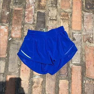 Royal blue hotty hot short lululemon